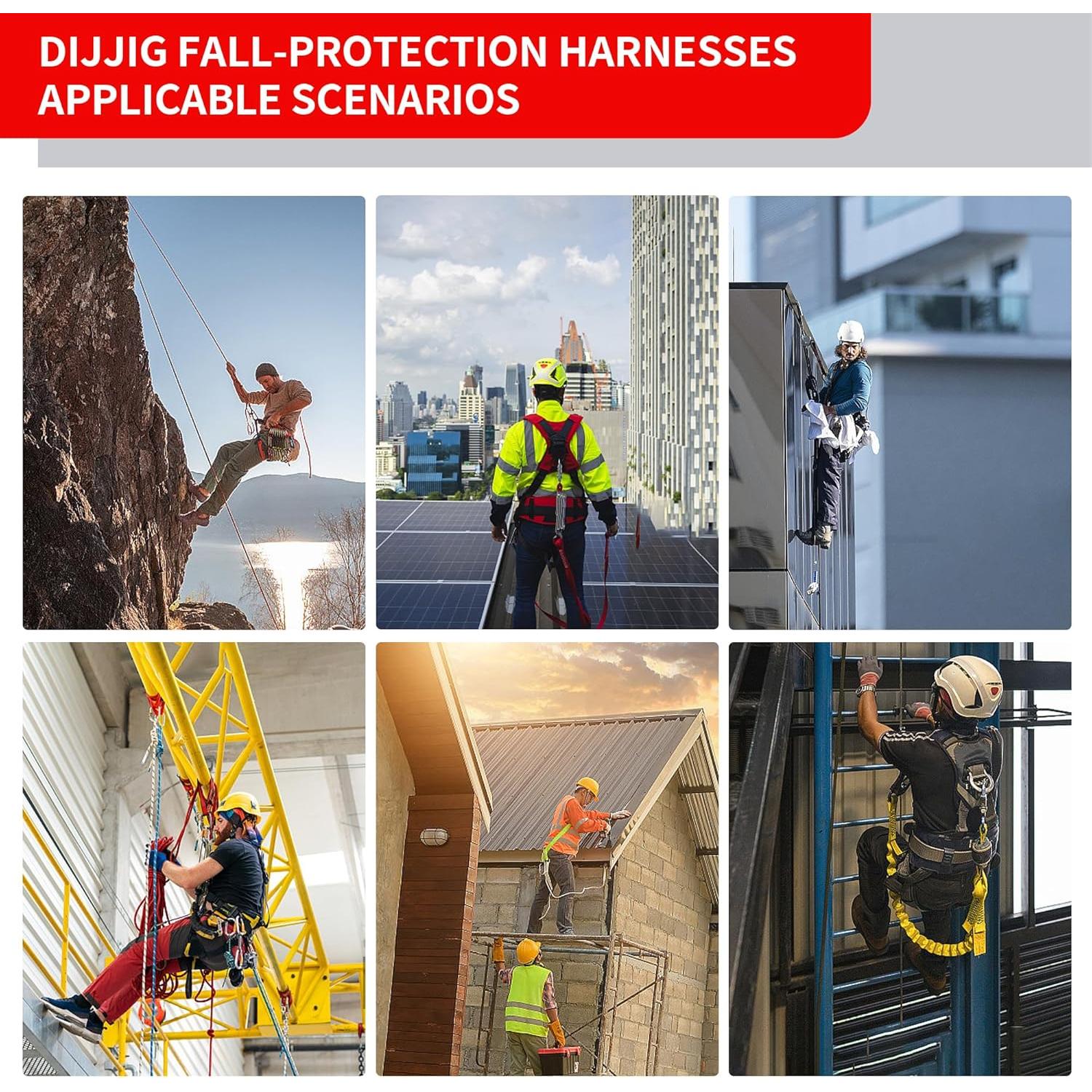 Arnés de Cuerpo Completo DIJJIG con Acolchado y Hebillas Rápidas