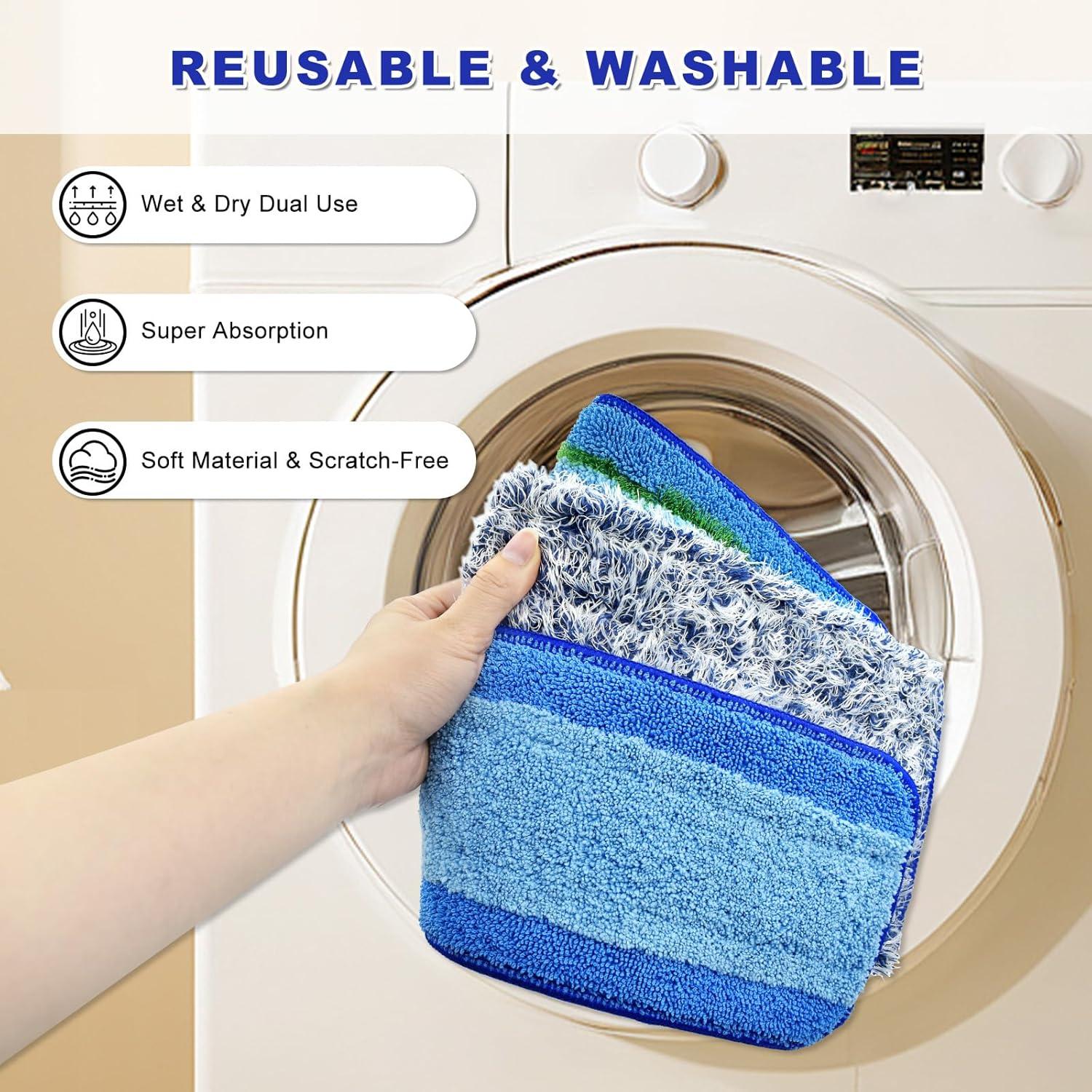 Paquete de 6 almohadillas de limpieza microfibra Bona 35.56-45.72 cm