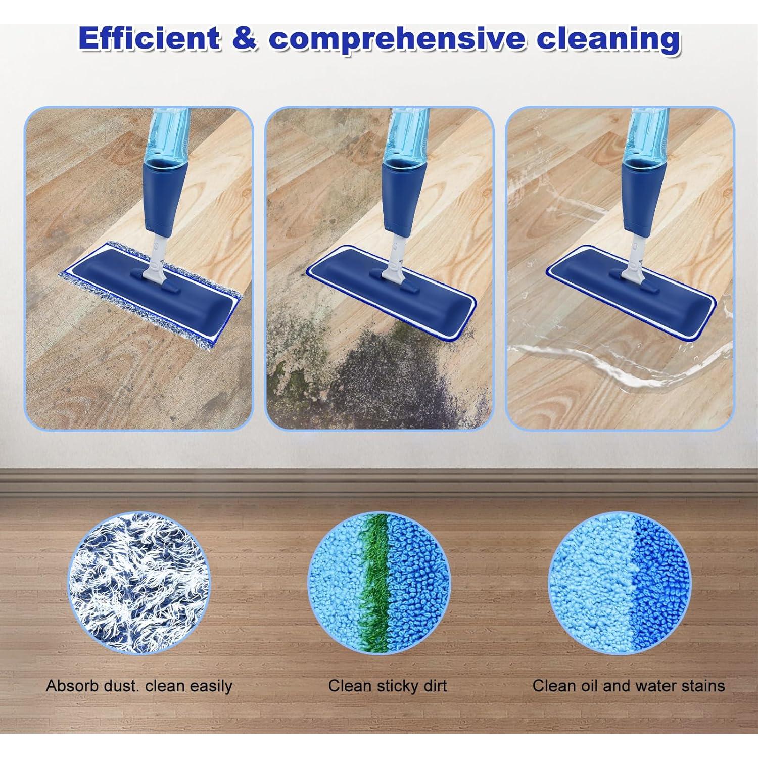 Paquete de 6 almohadillas de limpieza microfibra Bona 35.56-45.72 cm