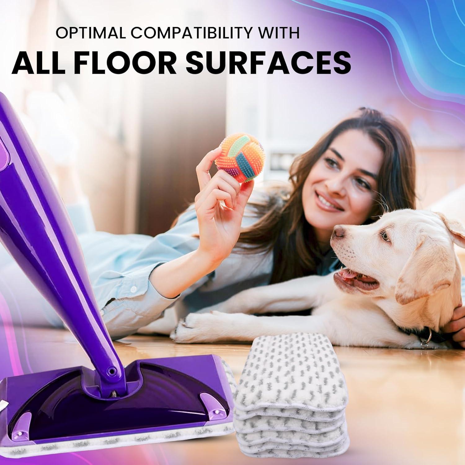 Almohadillas de Fregona Reutilizables JINCLEAN 27.9x14cm 3 Piezas