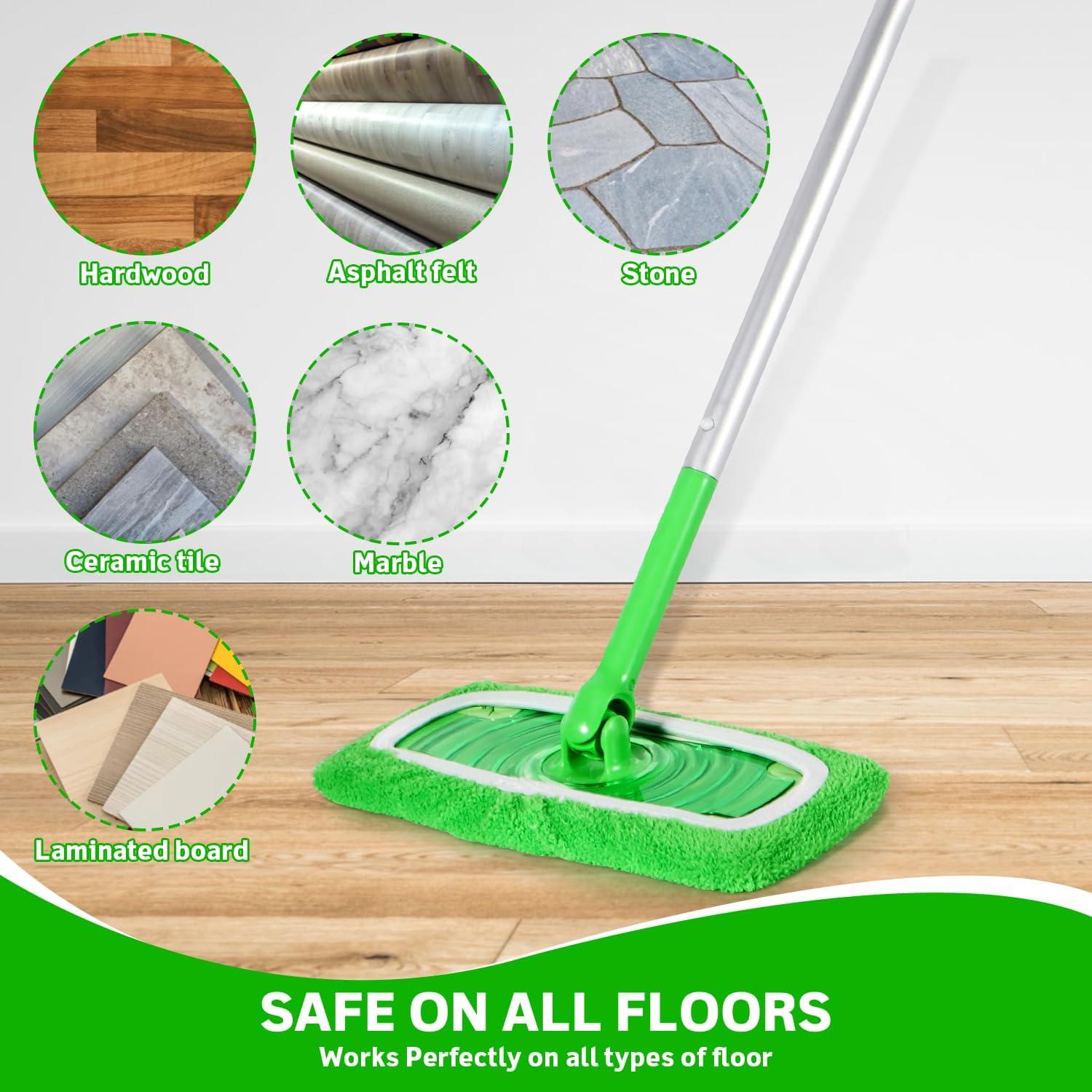 Paquete de 6 almohadillas de microfibra Zehrai para trapeador