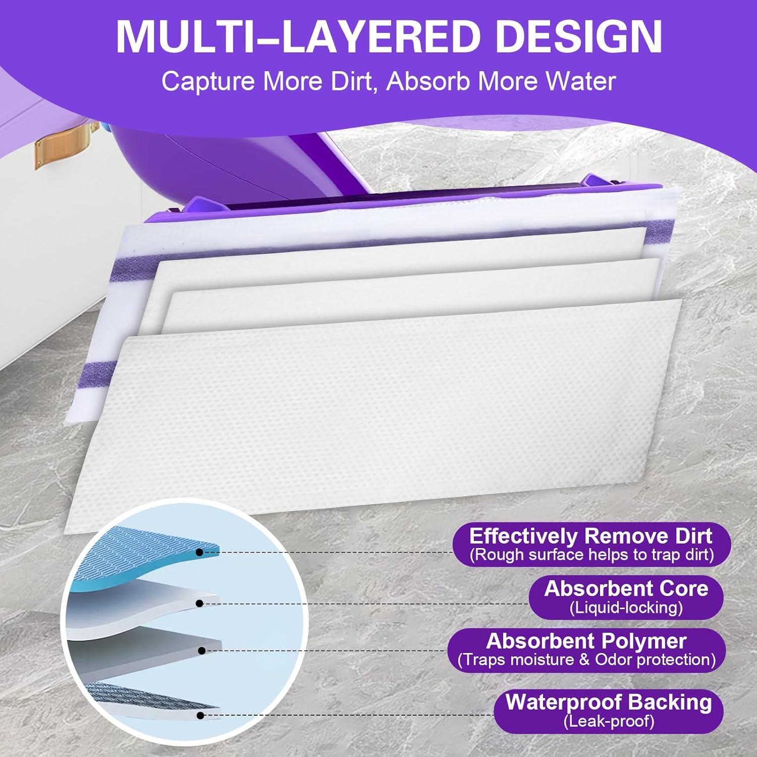 Recargas Almohadillas Mop WetJet NXPPYY 100 Unidades 29.5x15cm