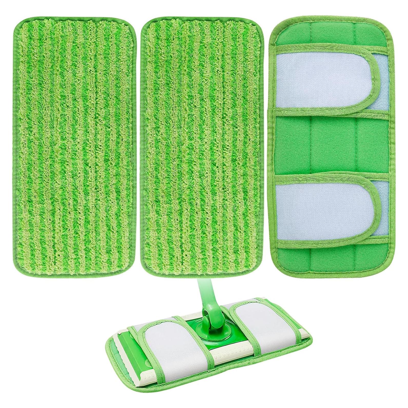 Paños de Mopa Reutilizables KEEPOW 3 Piezas Microfibra