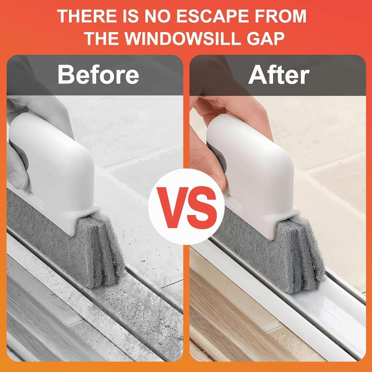 Cepillo de Limpieza 3-en-1 Galesena para Ventanas y Rieles