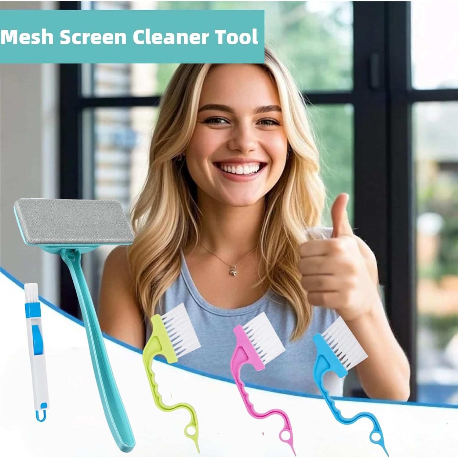 Kit de limpieza de ventanas SENEMO 5 piezas con cepillos desmontables