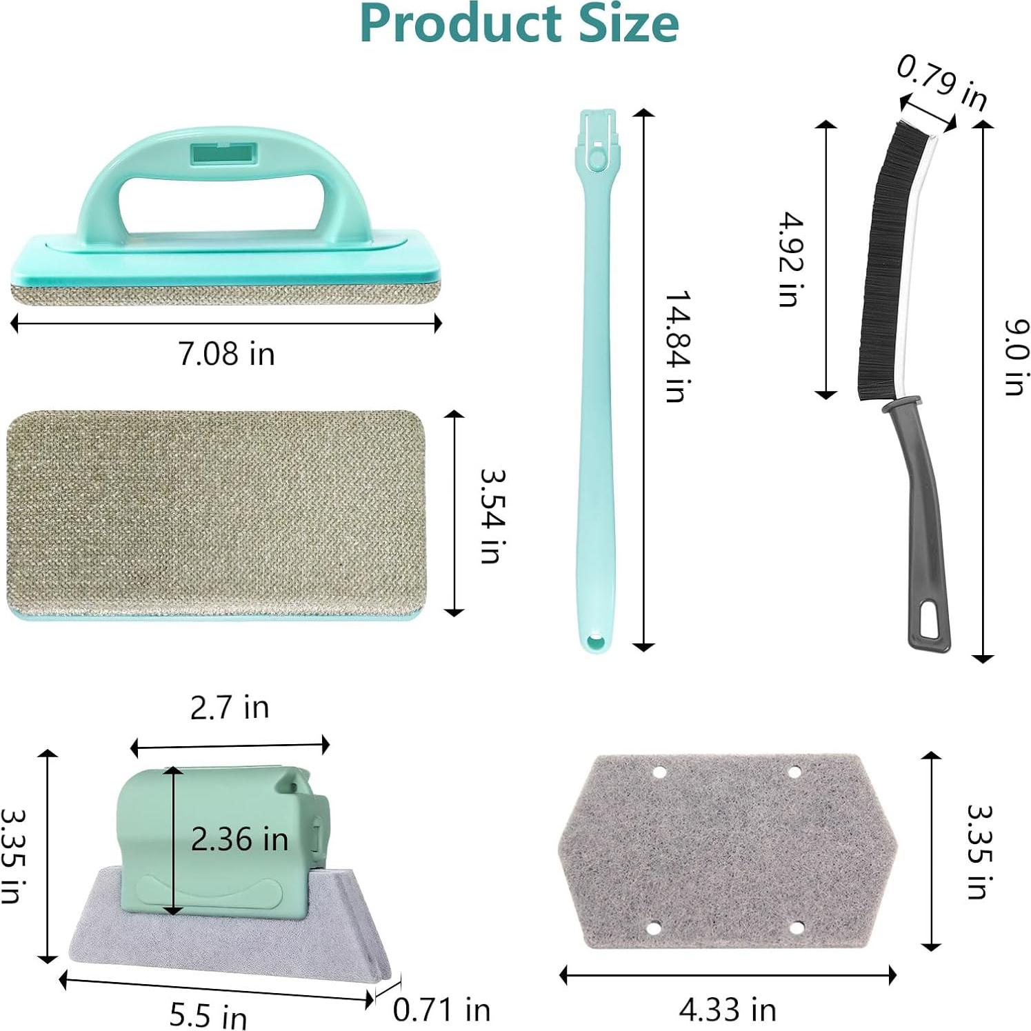 Kit de limpieza de pantallas de ventana VTOPVMAX con cepillos