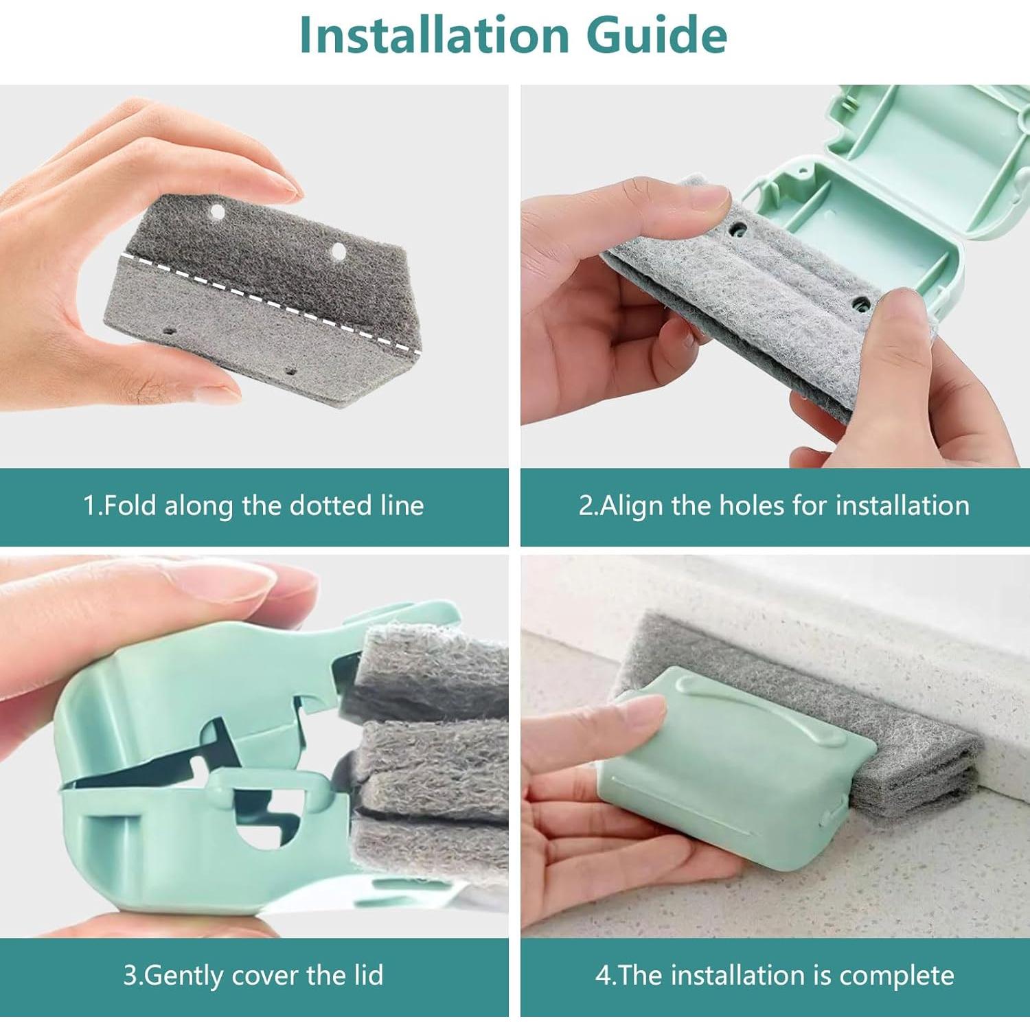 Kit de limpieza de pantallas de ventana VTOPVMAX con cepillos