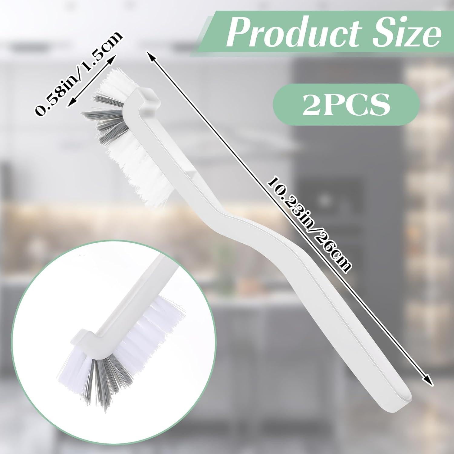 2 Cepillos de Limpieza Gjinxi con Mango Ergonómico - Cerdas Duras