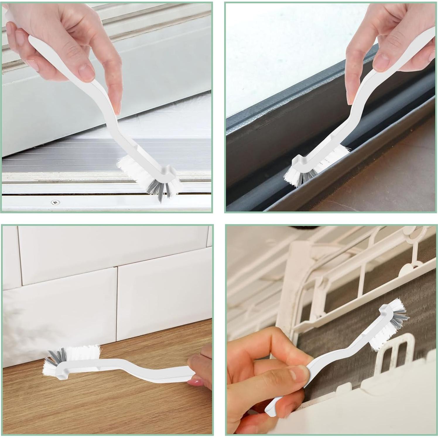 2 Cepillos de Limpieza Gjinxi con Mango Ergonómico - Cerdas Duras