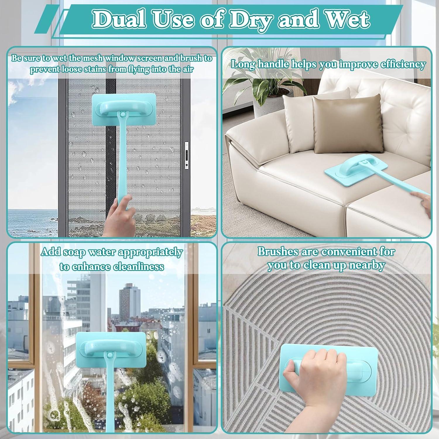 Kit de Limpieza de Ventanas Jbnausoy - 8 Piezas, Uso Húmedo y Seco