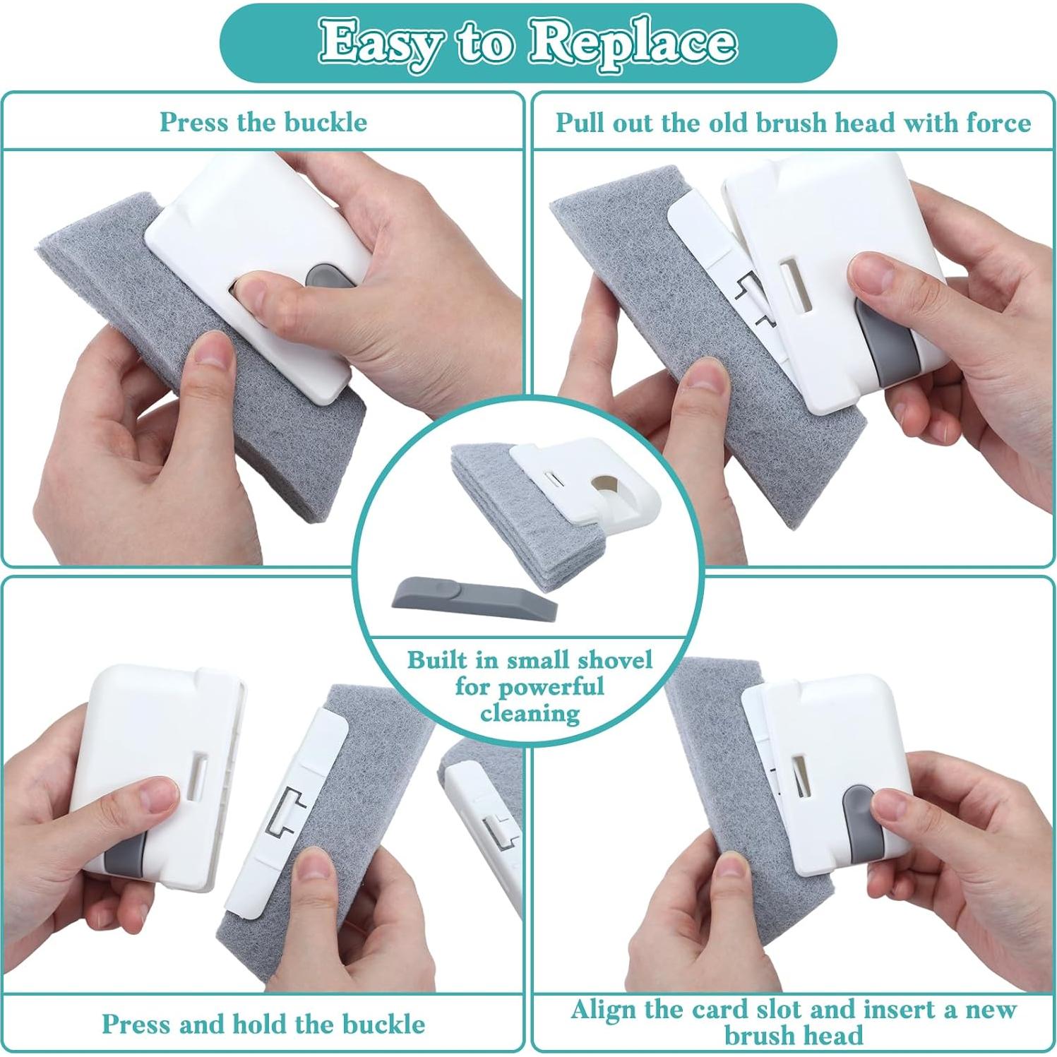 Kit de Limpieza de Ventanas Jbnausoy - 8 Piezas, Uso Húmedo y Seco