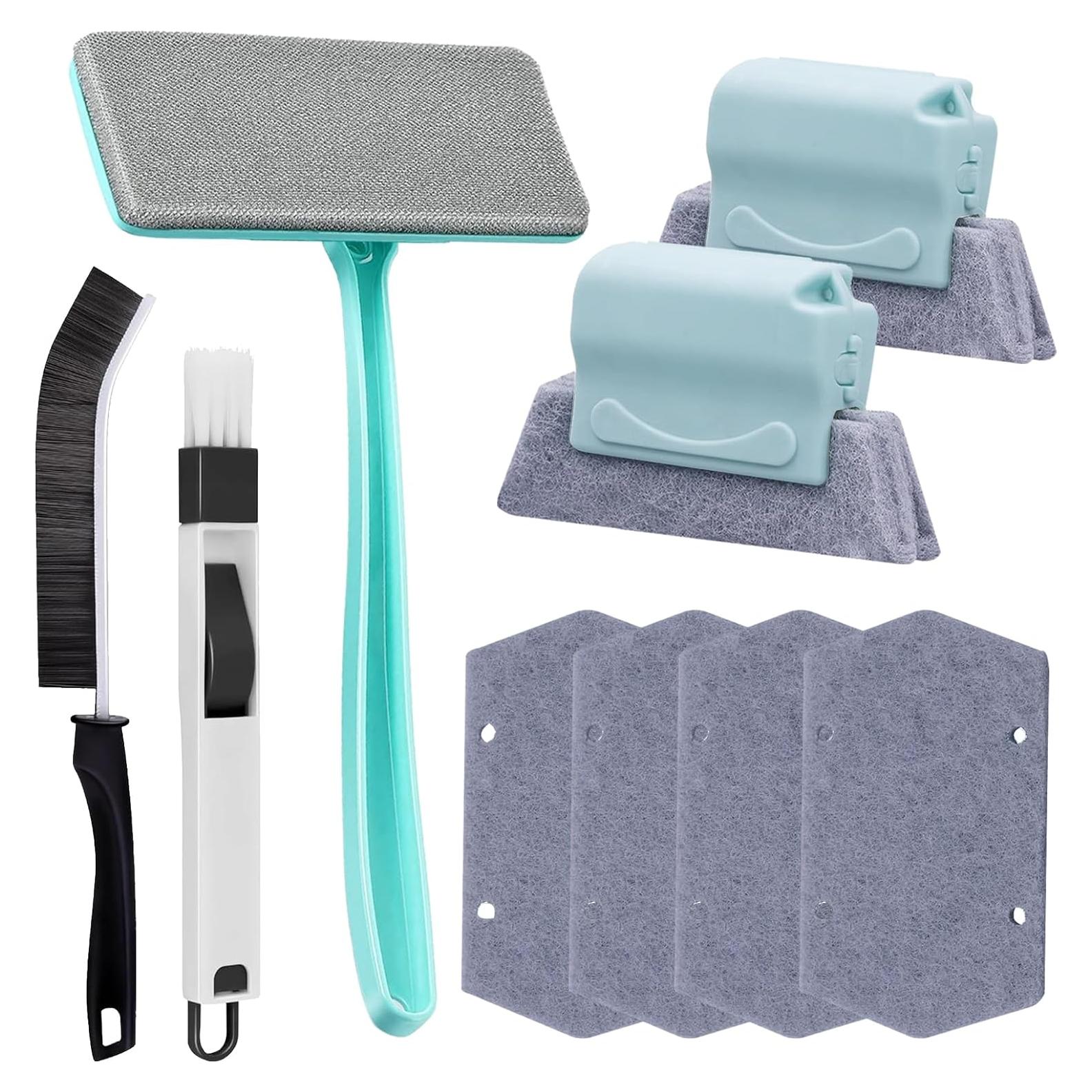 Kit de Limpieza de Ventanas Zimso con 9 Cepillos y Paños