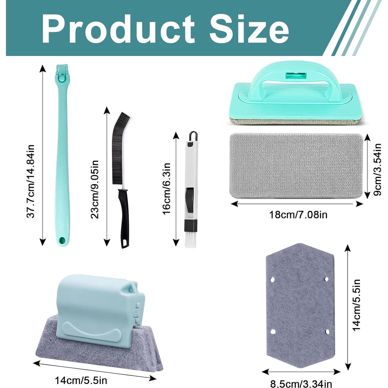 Kit de Limpieza de Ventanas Zimso con 9 Cepillos y Paños