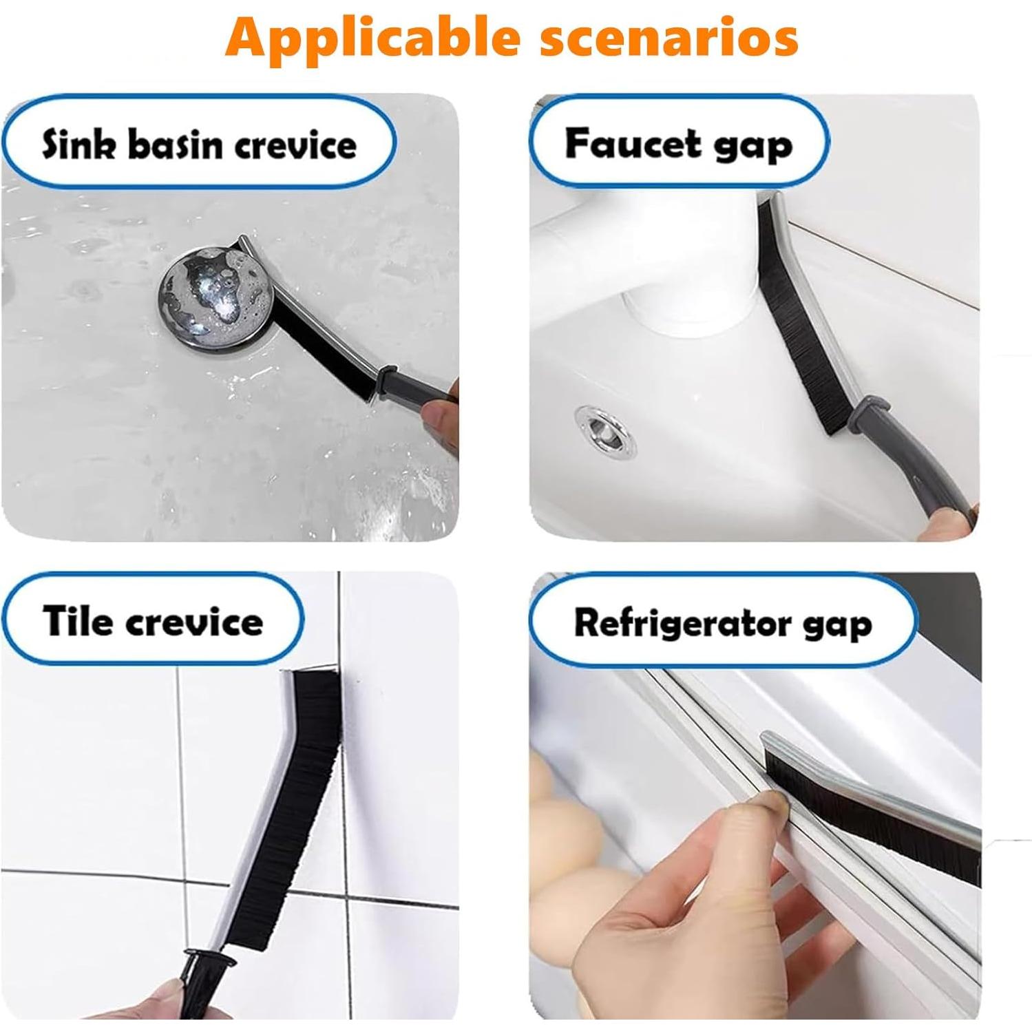 Juego de Cepillos de Limpieza RHUISHU para Rincones y Grietas