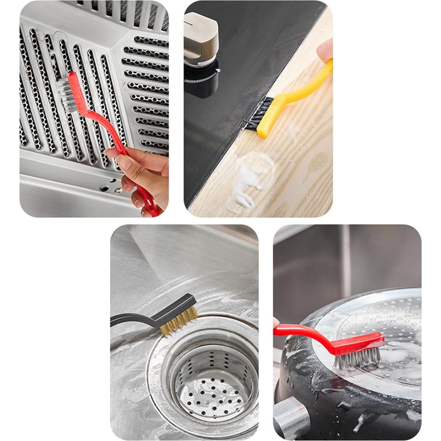 Juego de Cepillos de Limpieza RHUISHU para Rincones y Grietas