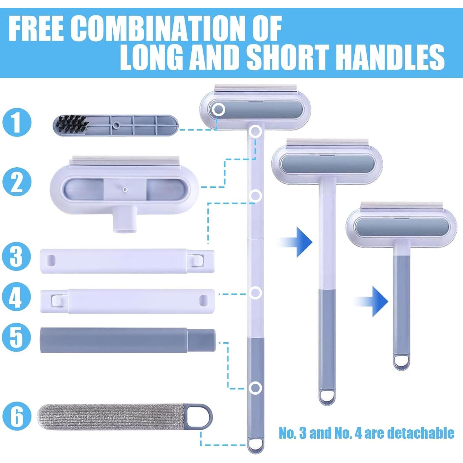Kit de limpieza de pantallas de ventanas TOAINRSI - 7 piezas