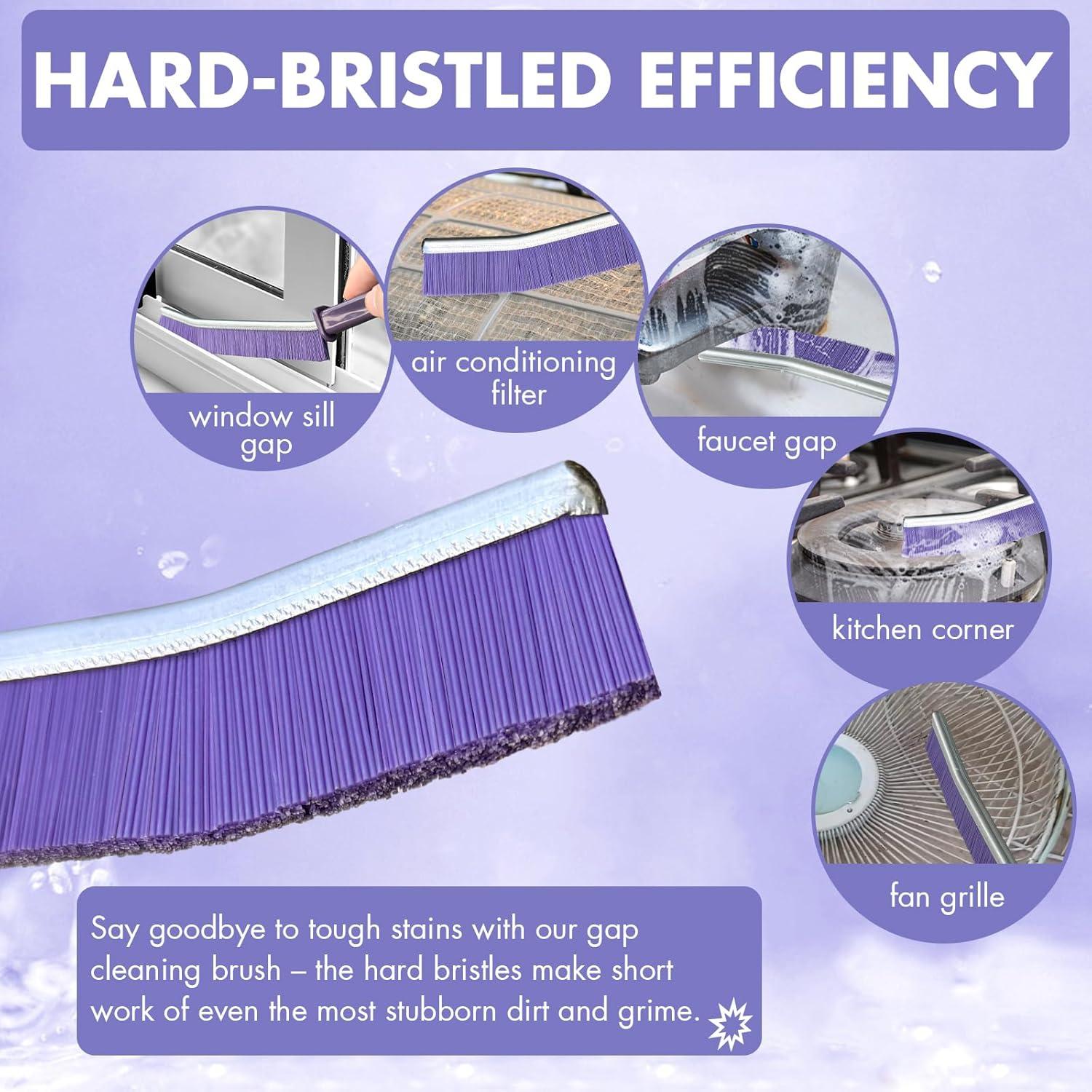 Cepillo de Limpieza para Grietas IBB - 3 Piezas Morado