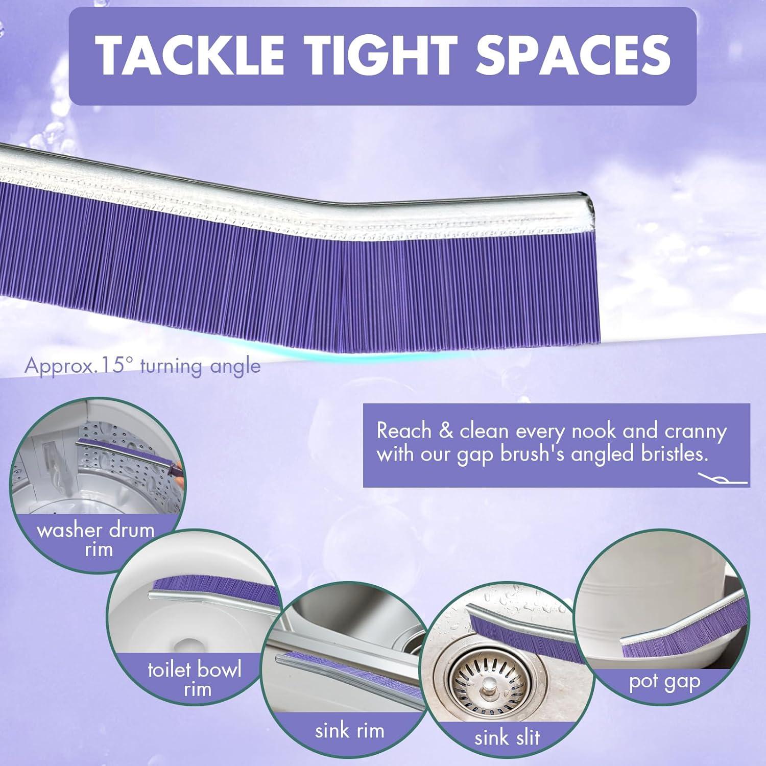 Cepillo de Limpieza para Grietas IBB - 3 Piezas Morado