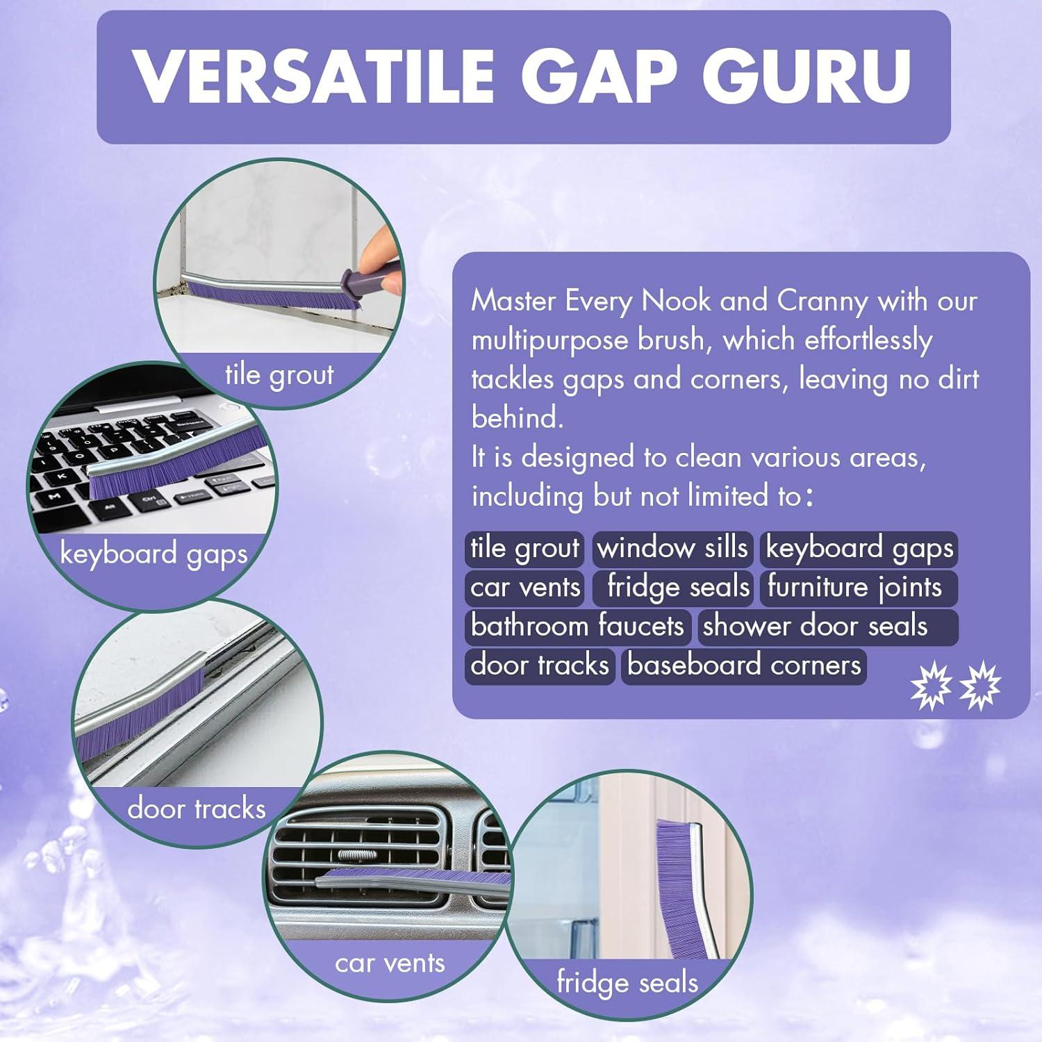 Cepillo de Limpieza para Grietas IBB - 3 Piezas Morado