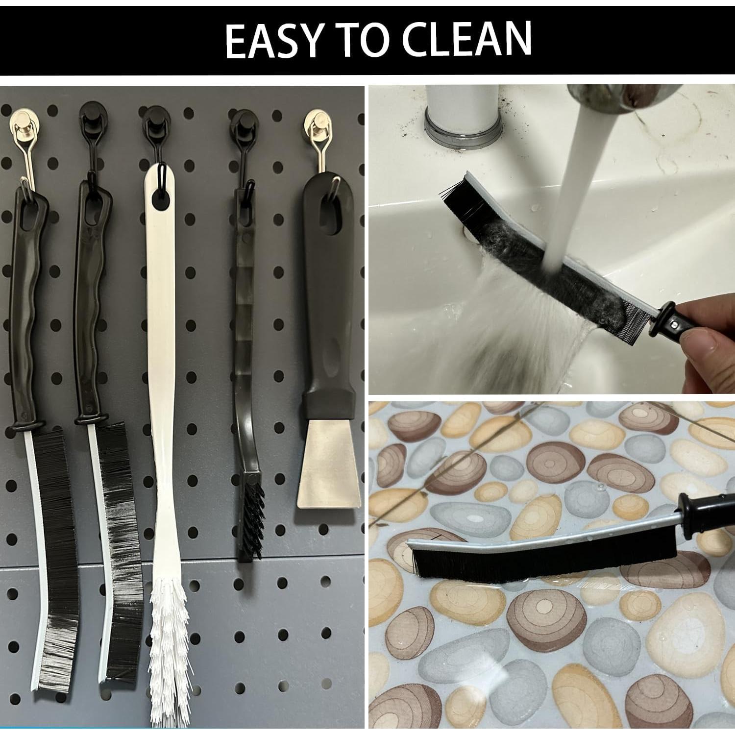 Juego de 12 Cepillos de Limpieza CTEWRT para Rincones y Ventanas