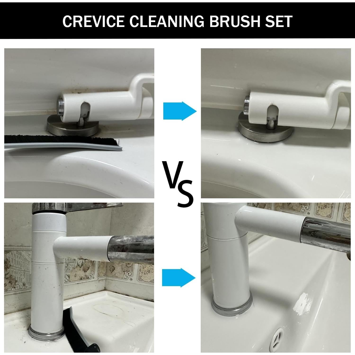 Juego de 12 Cepillos de Limpieza CTEWRT para Rincones y Ventanas