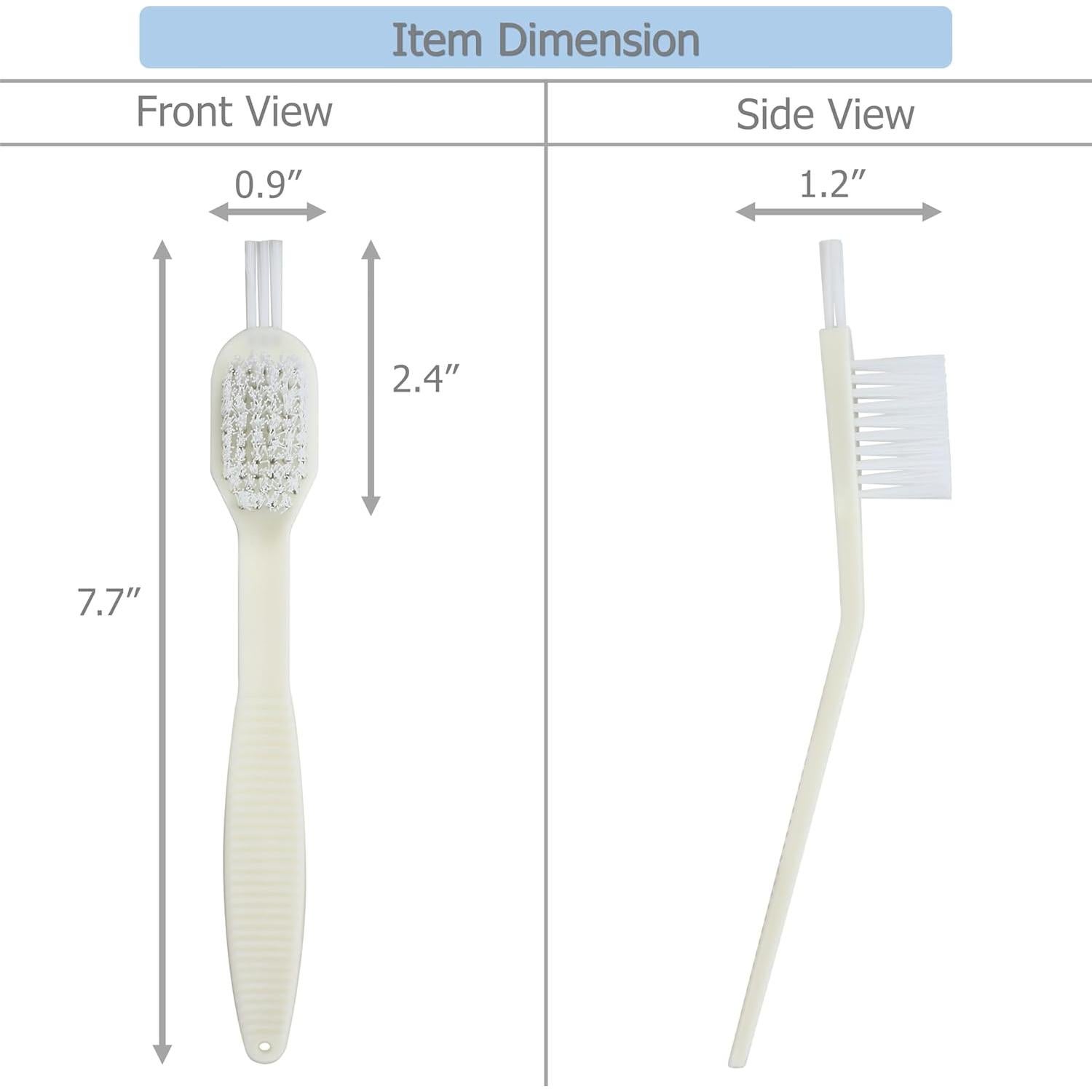Paquete de 10 Cepillos de Limpieza EIKS para Espacios Estrechos
