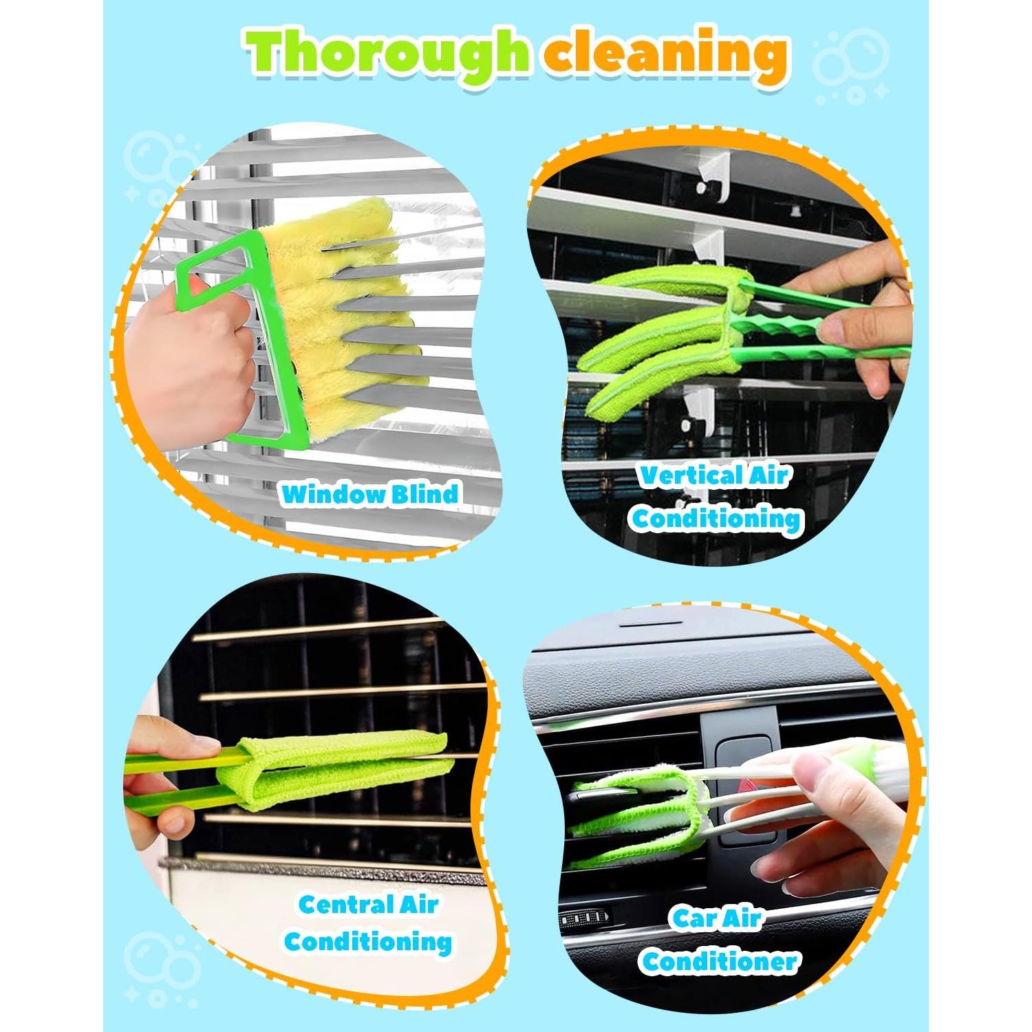 Kit de limpieza de persianas 11 piezas CUVORINO - Verde