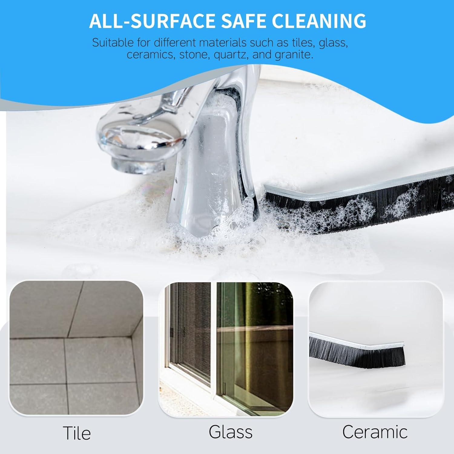 3 Cepillos de Limpieza de Ranuras zffkz - Mango Antideslizante