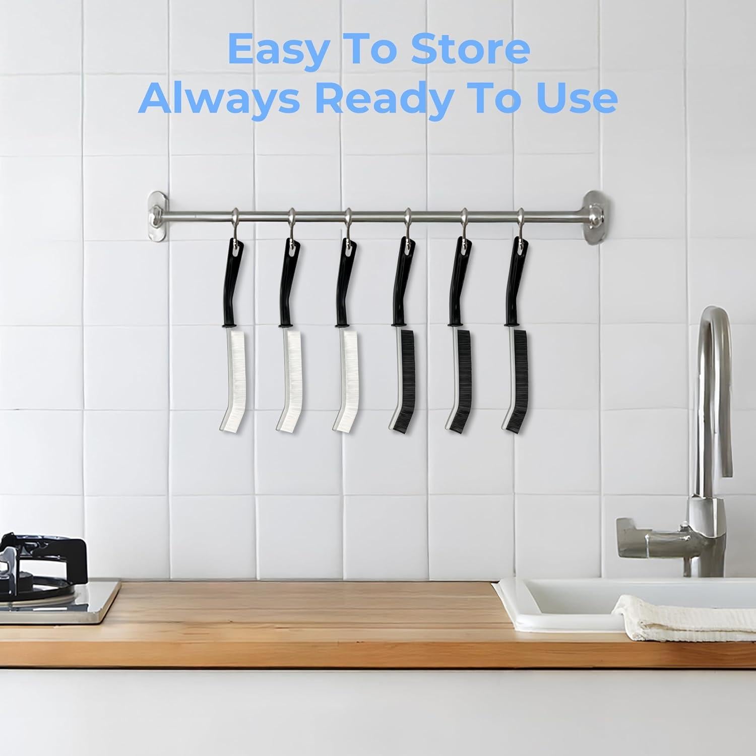 Cepillos de Limpieza de Rincones Miccilot 6pcs Nylon Duro