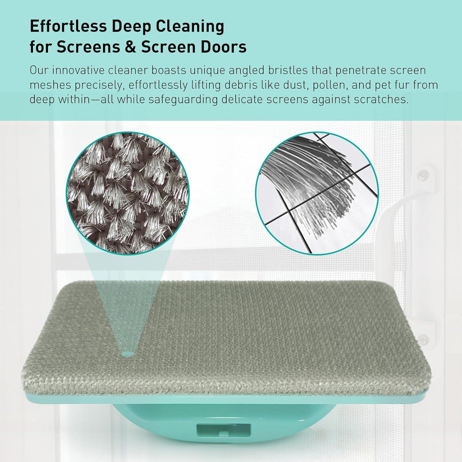 Limpiador de Pantallas de Malla DELUOLUO con Mango Desmontable