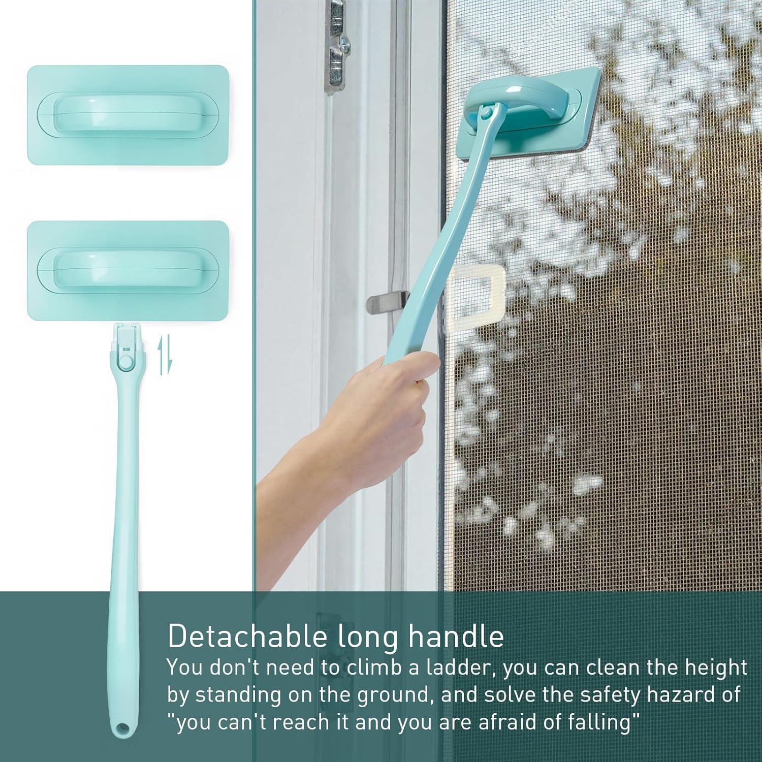 Limpiador de Pantallas de Malla DELUOLUO con Mango Desmontable