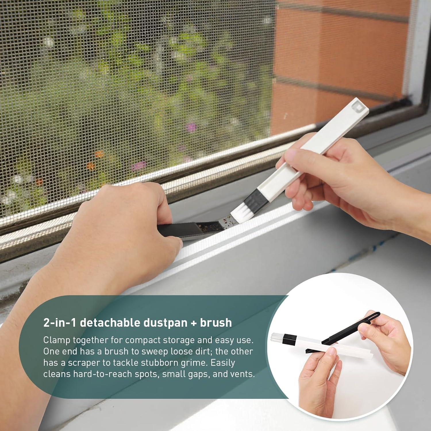 Limpiador de Pantallas de Malla DELUOLUO con Mango Desmontable