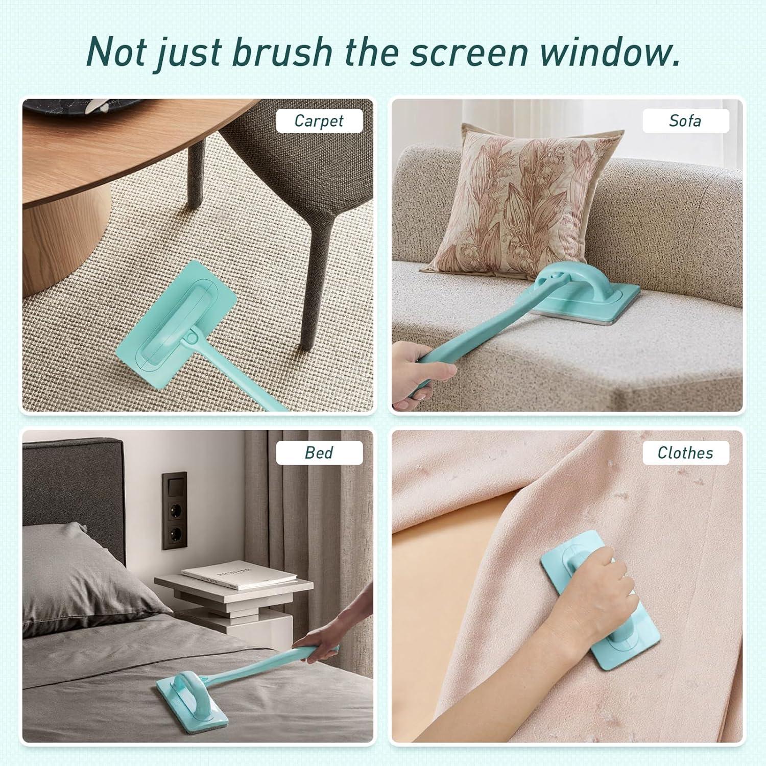 Limpiador de Pantallas de Malla DELUOLUO con Mango Desmontable