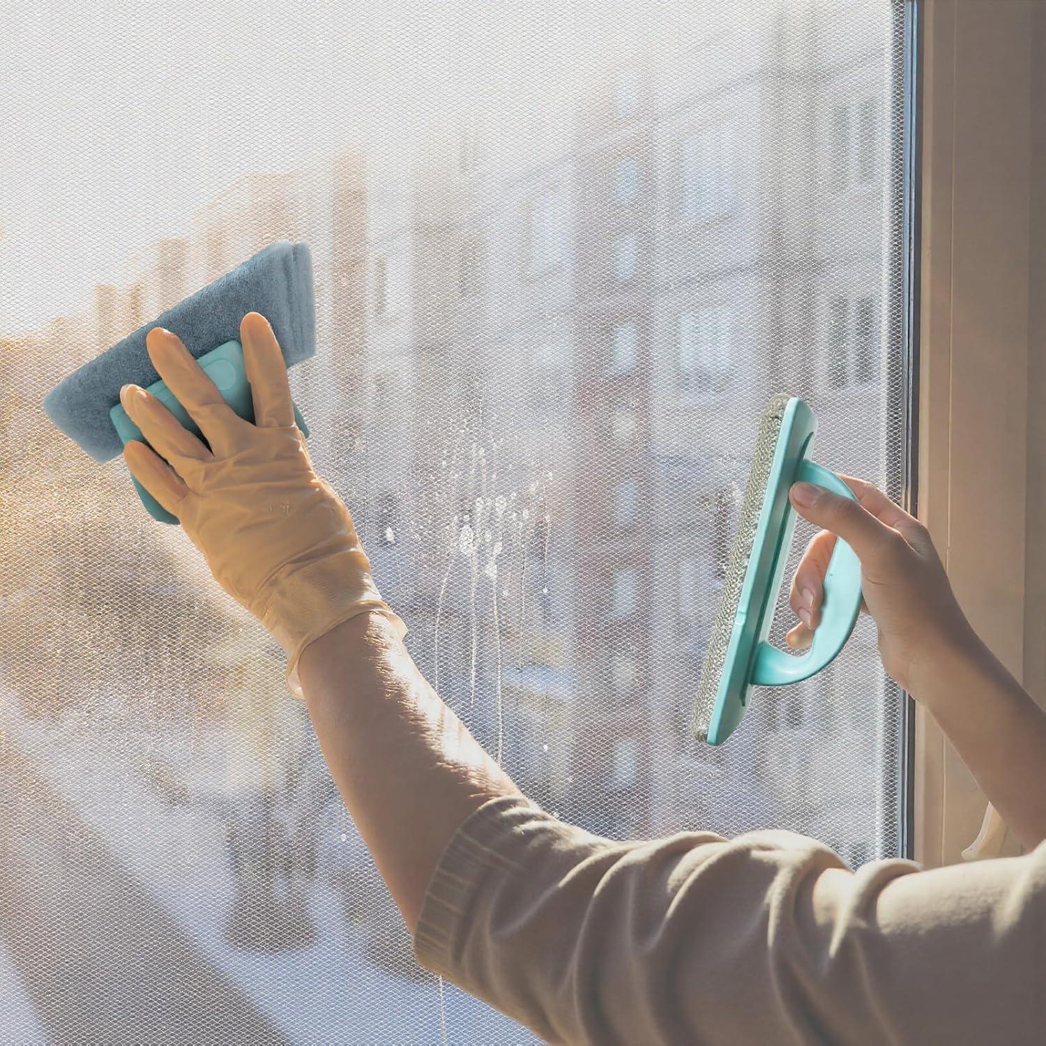 Limpiador de Pantallas de Malla DELUOLUO con Mango Desmontable