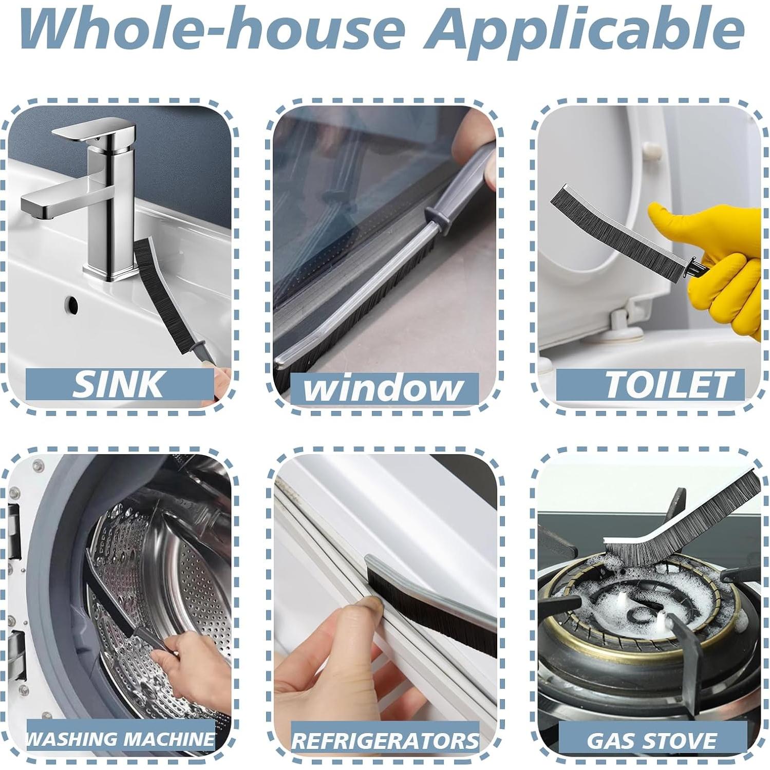 Cepillo de Limpieza de Ranuras CUNGLIN con Mango Largo