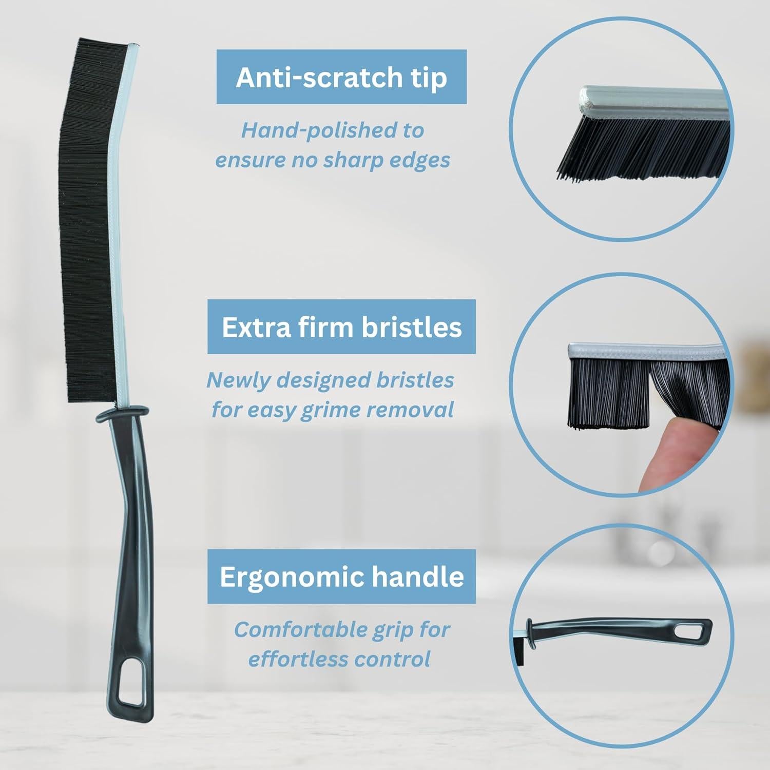 Cepillo de limpieza de ranuras 3 piezas Genérico cerdas duras