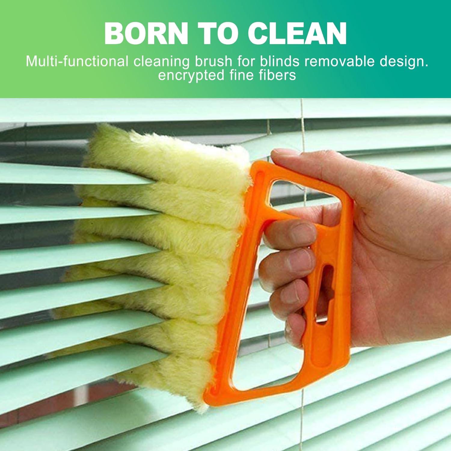 Kit de Limpieza de Persianas Slaixiu 4 Piezas Microfibra