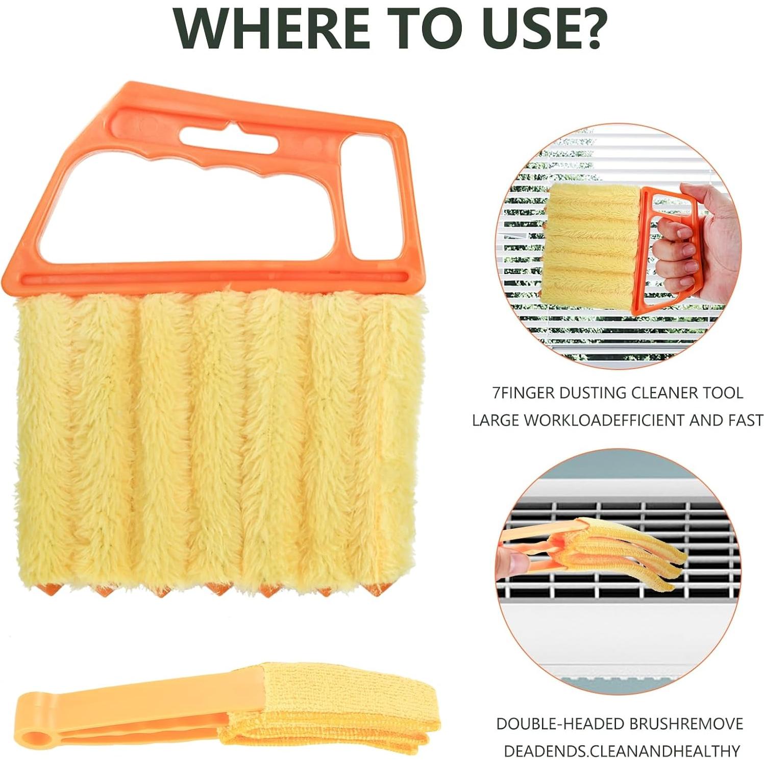 Limpiador de Persianas HexinYigjly 6 Piezas Microfibra