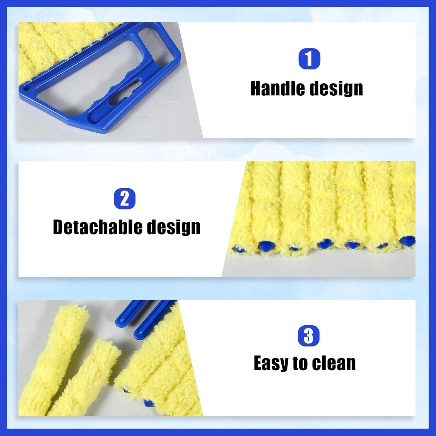 Juego de 2 Limpiadores de Persianas Alrhso - Lavables y Ergonómicos