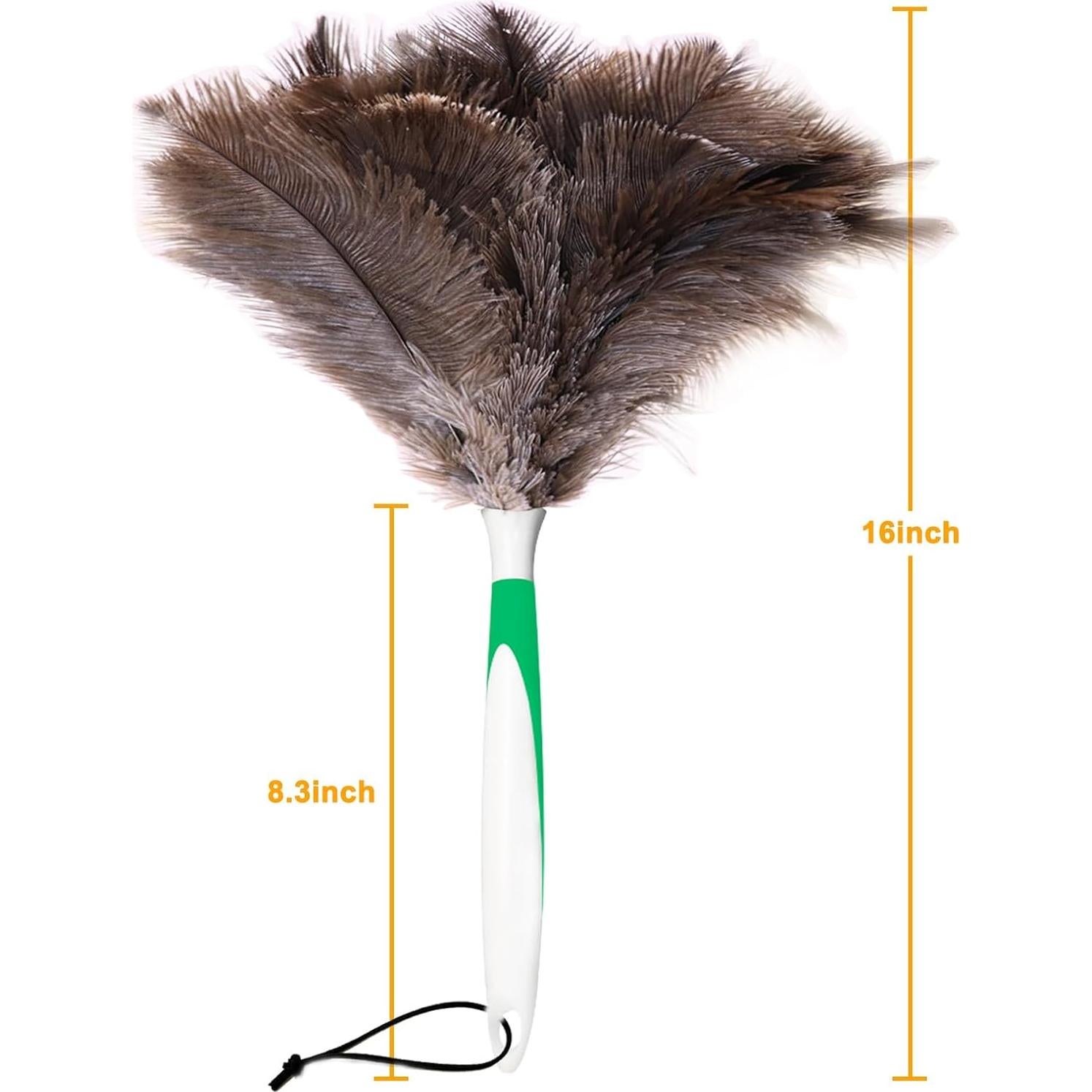 Plumero de Plumas de Avestruz Lycbayn 40.6 cm Ecológico