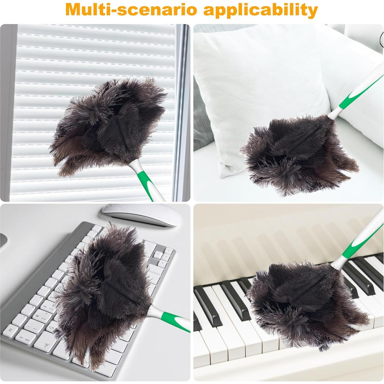 Plumero de Plumas de Avestruz Lycbayn 40.6 cm Ecológico