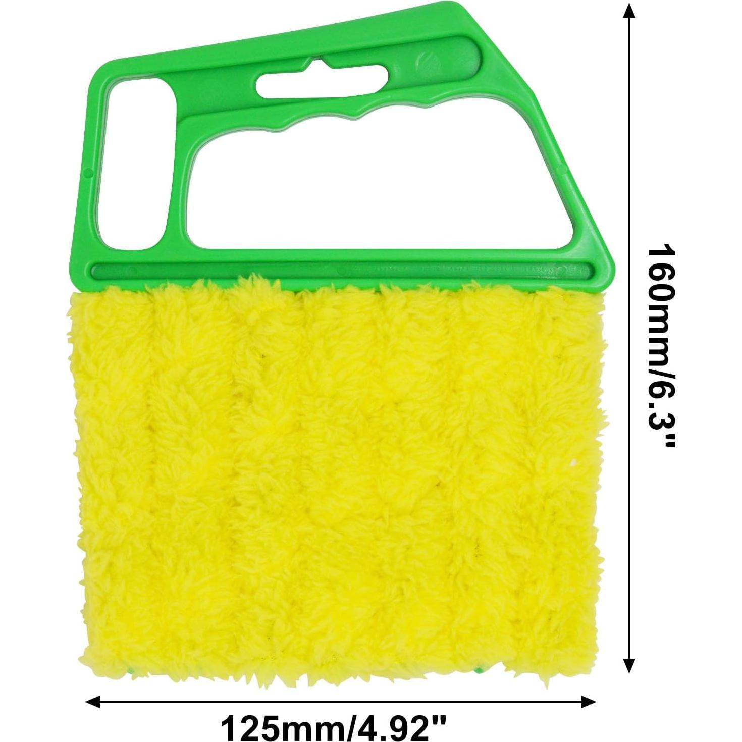 Limpiador de Persianas BUXIMN 4 Piezas 7 Dedos Azul Verde