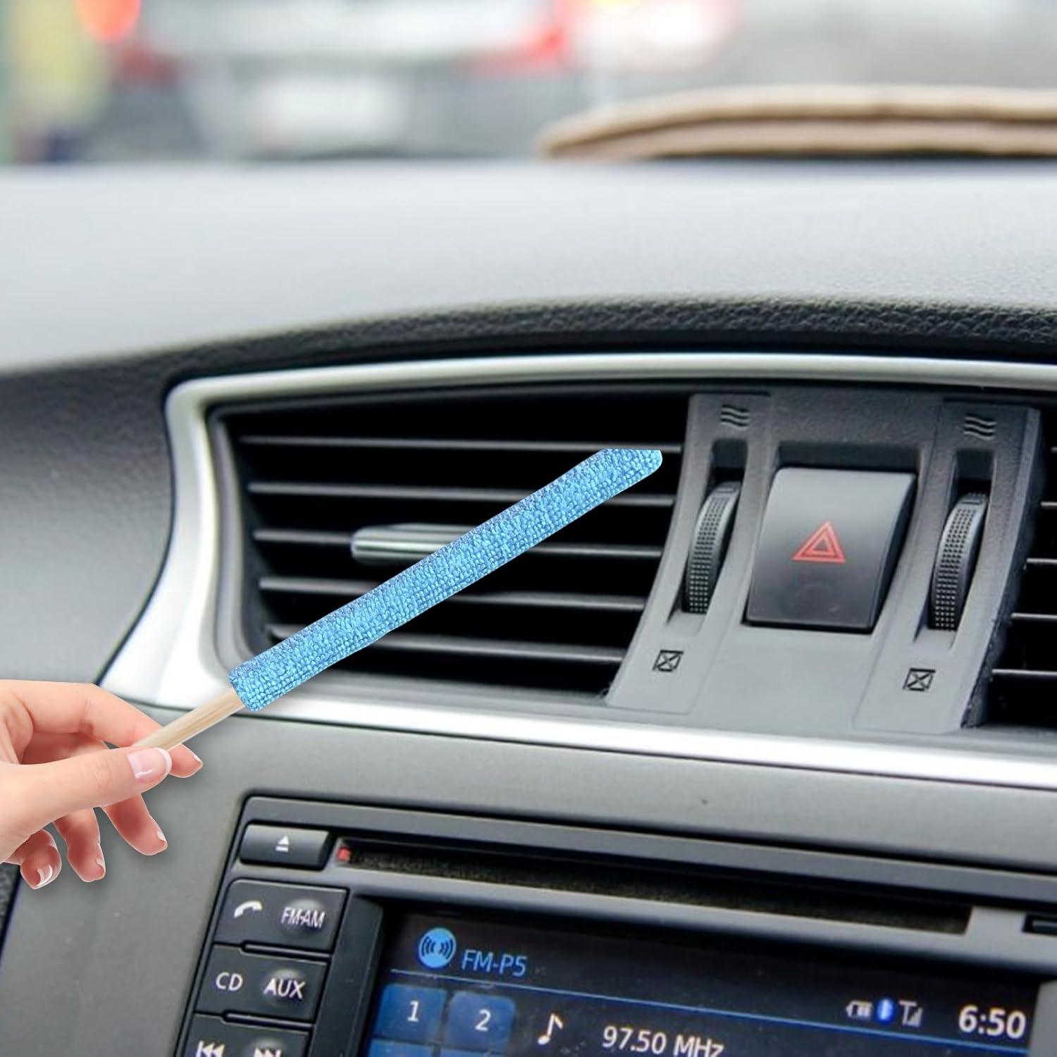 12 Pcs Duster Microfibra Bilkeru para Limpieza de Ranuras