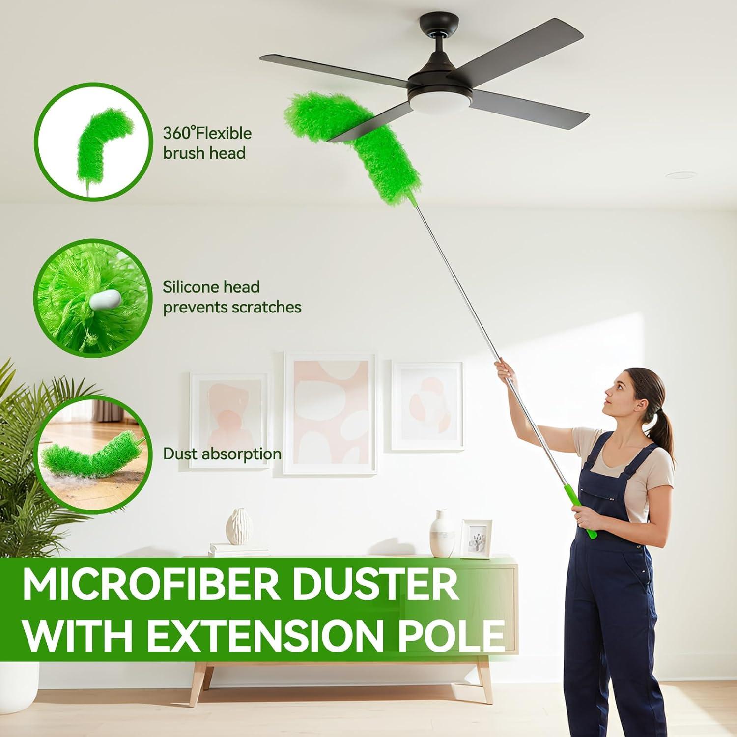 Limpiador de Telarañas Flisvst con Polo Extensible 38-254 cm