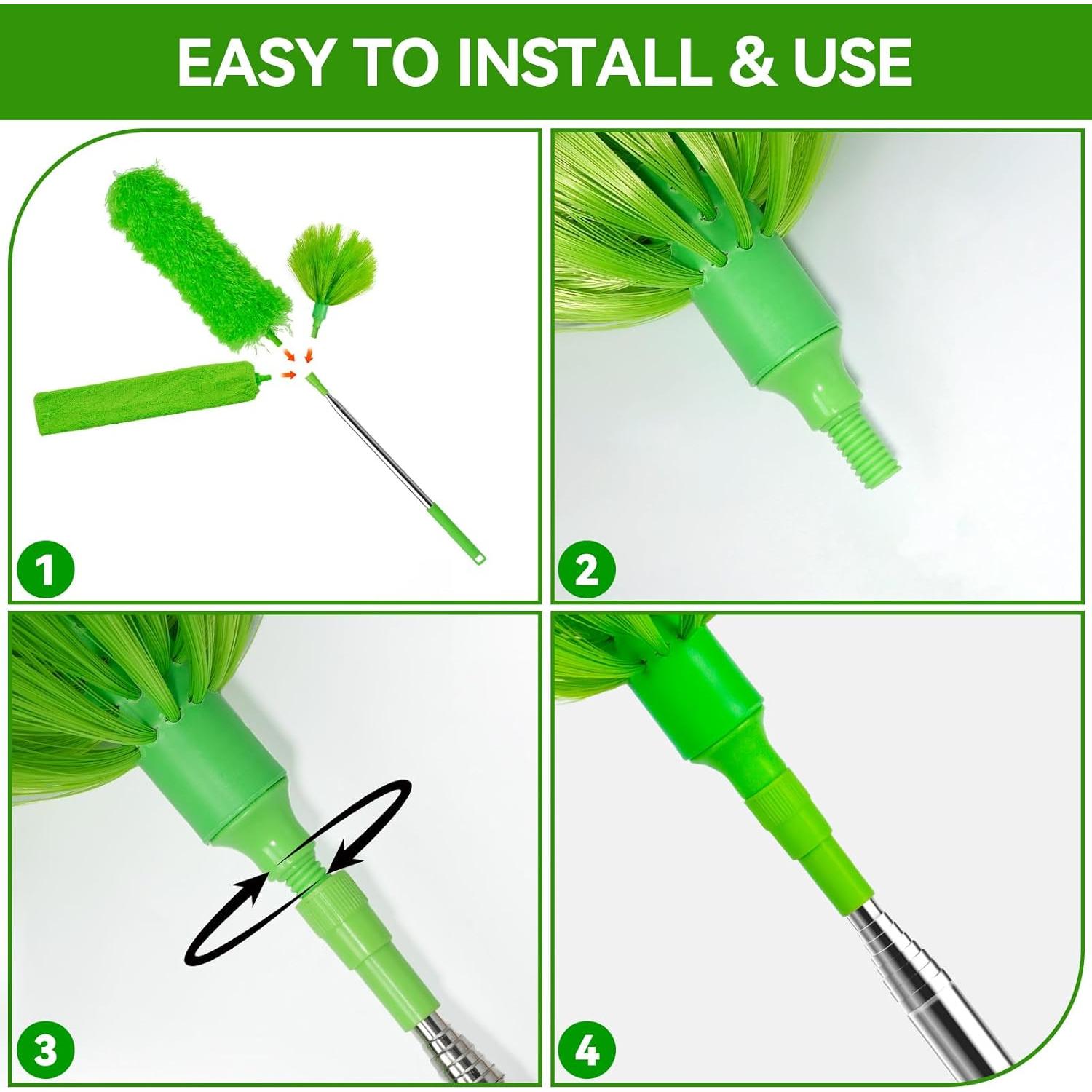 Limpiador de Telarañas Flisvst con Polo Extensible 38-254 cm