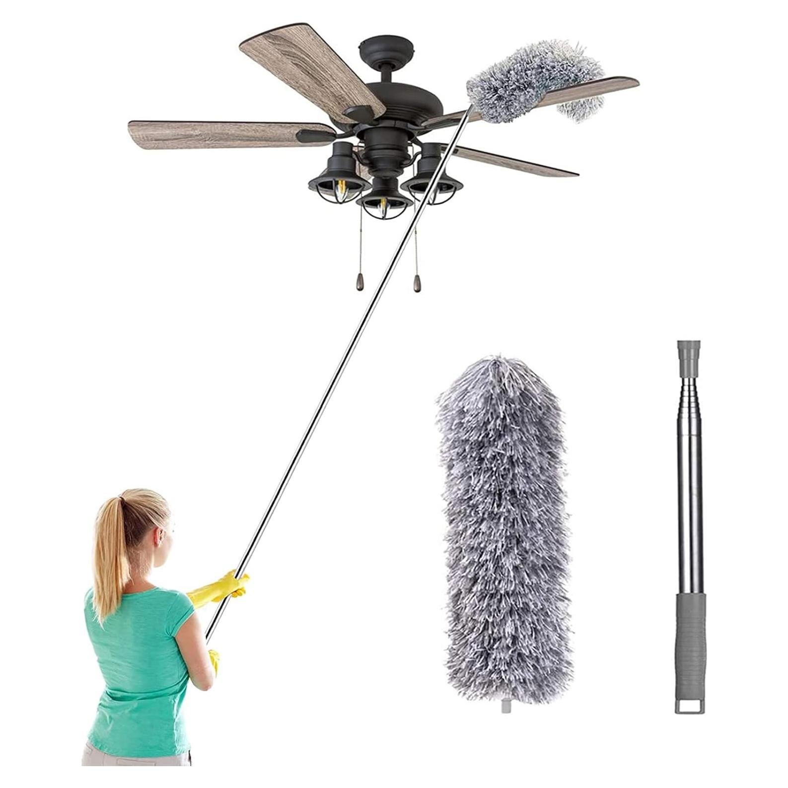 Plumero Telescópico MIZIKUSON de Microfibra 254 cm Gris