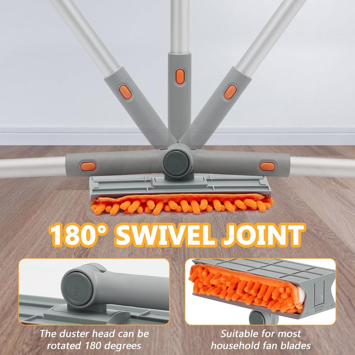 Limpiador de Ventiladores de Techo Farafox, Varilla Extensible 1.83m