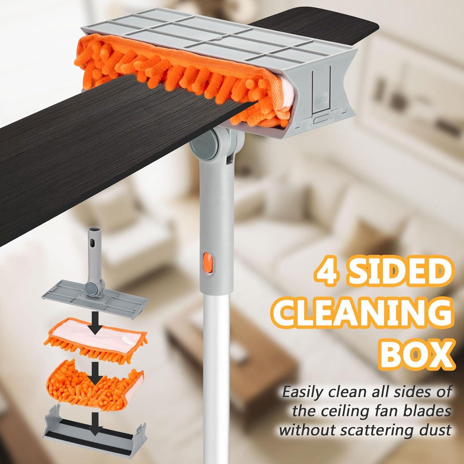 Limpiador de Ventiladores de Techo Farafox, Varilla Extensible 1.83m