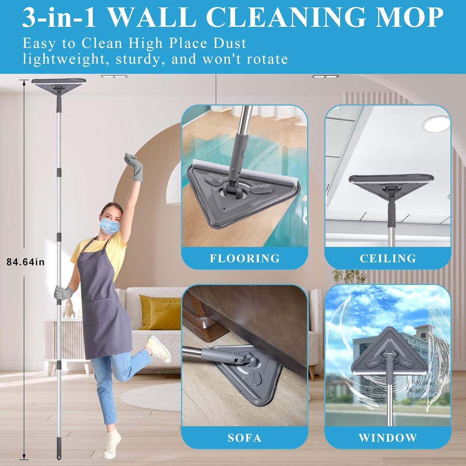 Kit de Limpieza 27pcs HLWDFLZ con Mop y Plumero Telescópico