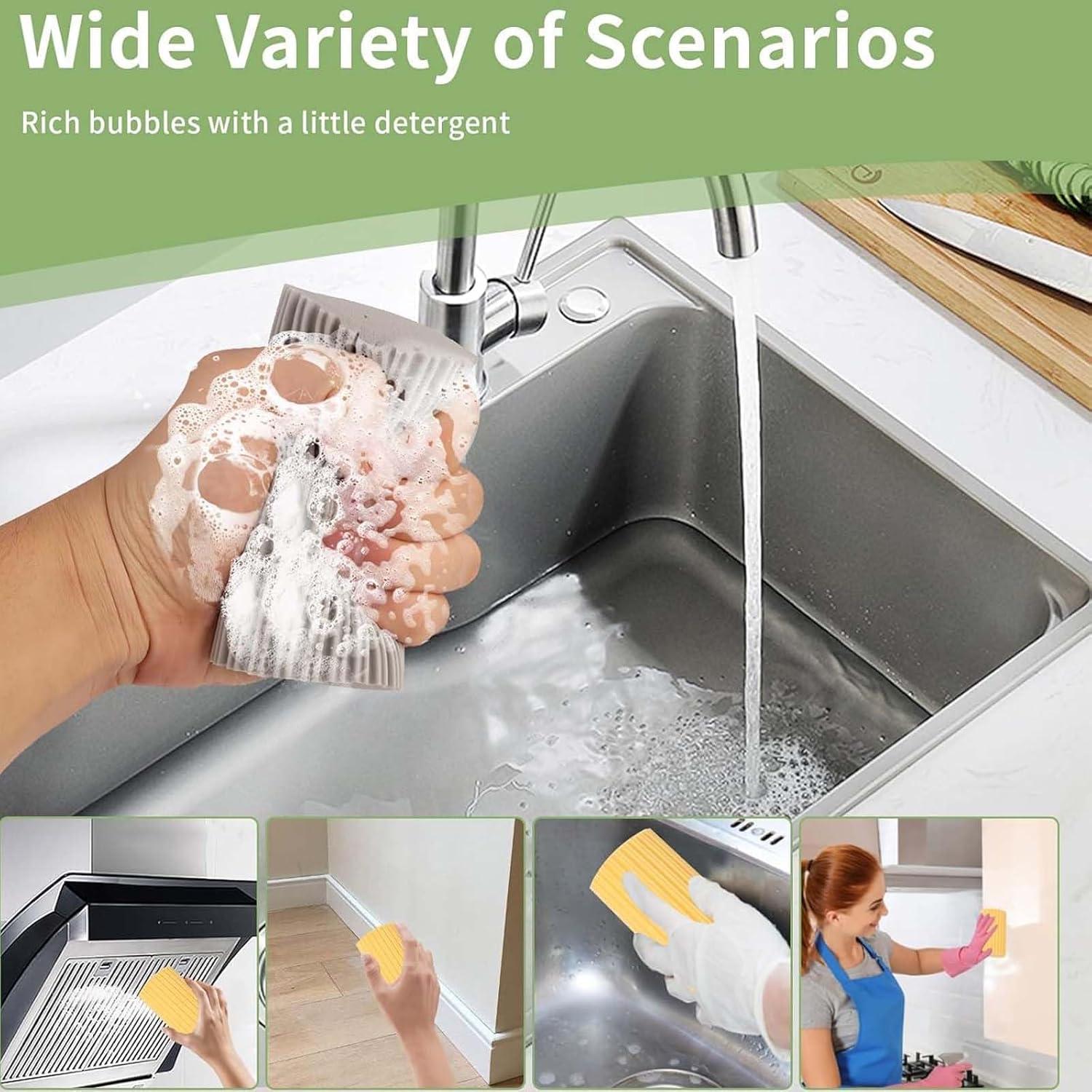 Esponjas Limpiadoras Húmedas Zpallmeo 4 Pack Ecológicas